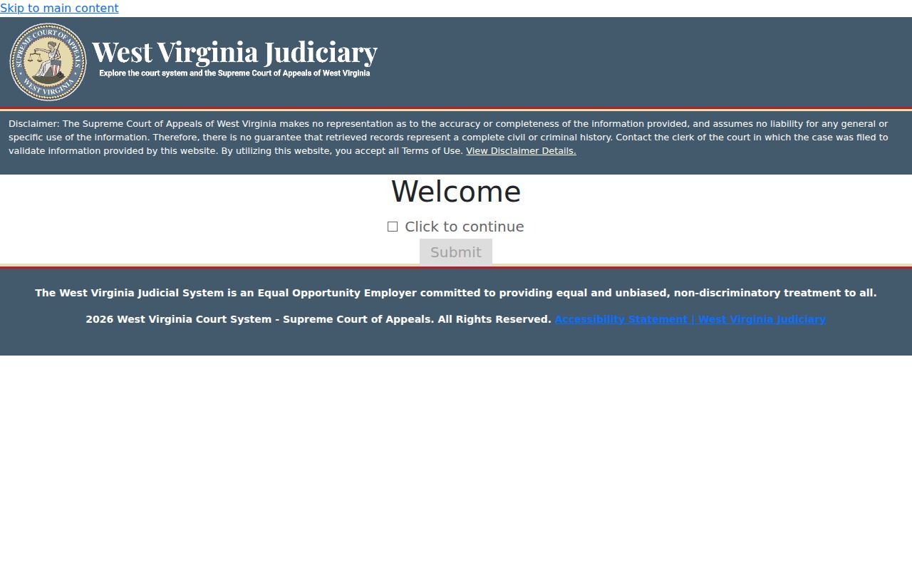 Calhoun County case lookup source showing Magistrate Case Search