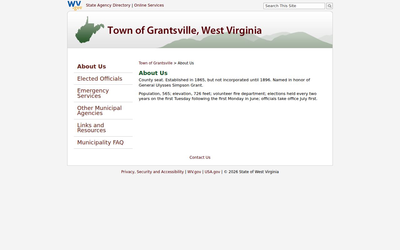 Official Grantsville history and county-seat docket context
